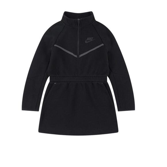 Nike Other - $85 Nike Tech Girls L/S Beautiful Black Dress Size 6X (6-7 yrs) 36M883 023
